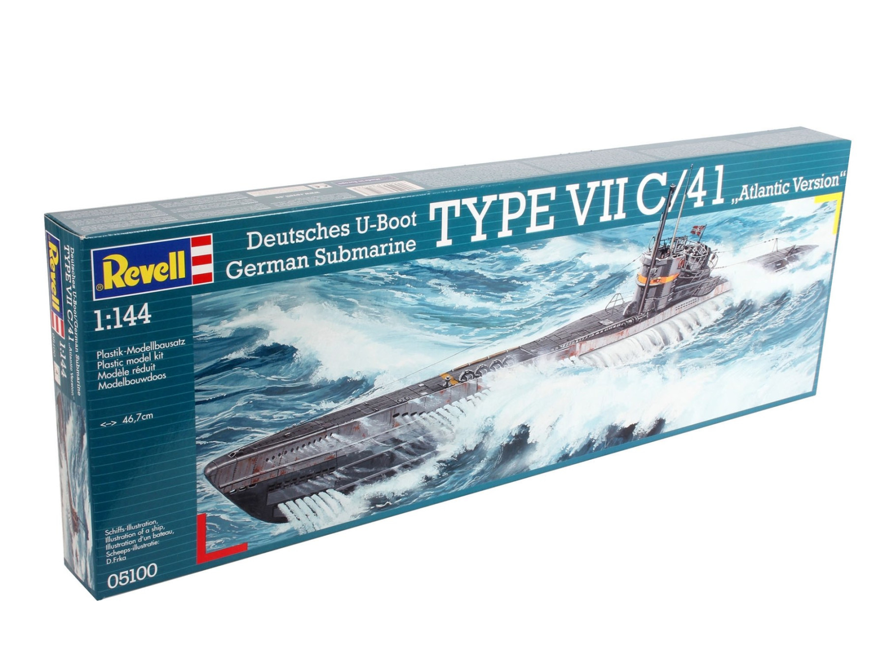 Rev05100 1/144 GER. SUBMARINE TYPE VII C/41 ATLANTIC VER. - Image 3