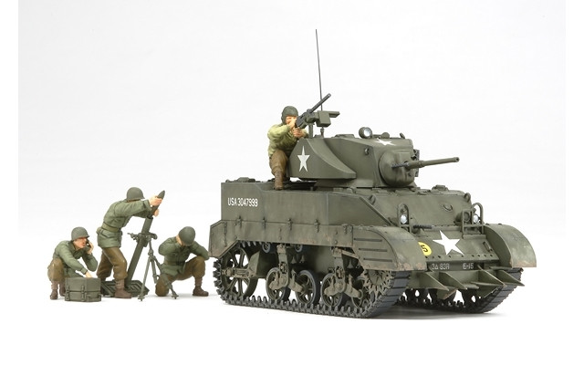 Tam353131/35 US LIGHT TANK M5A1 - "PURSUIT OPERATION" WITH 4 FIGURES