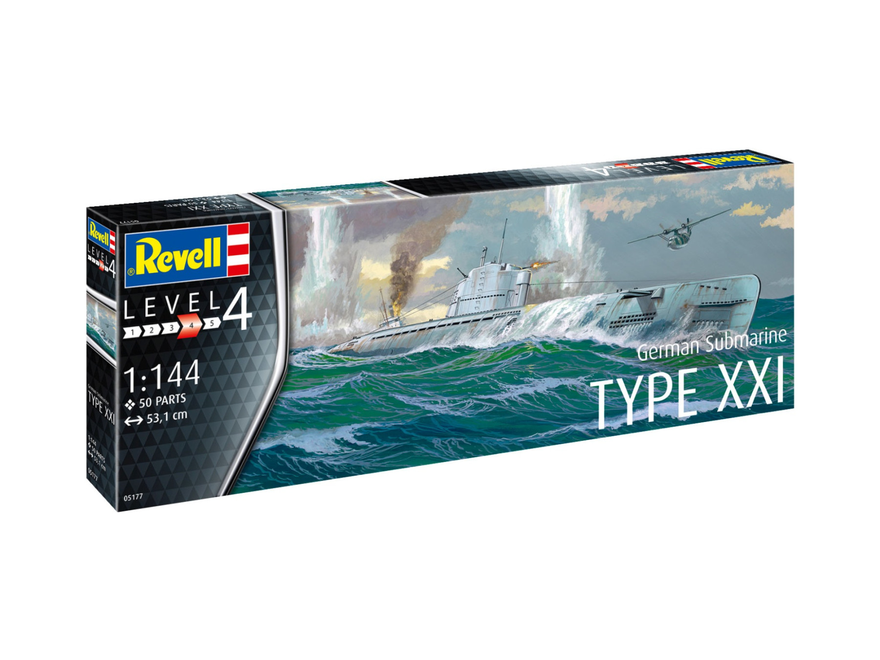 REV05177 1/144 GERMAN SUBMARINE TYPE XXI - Image 2