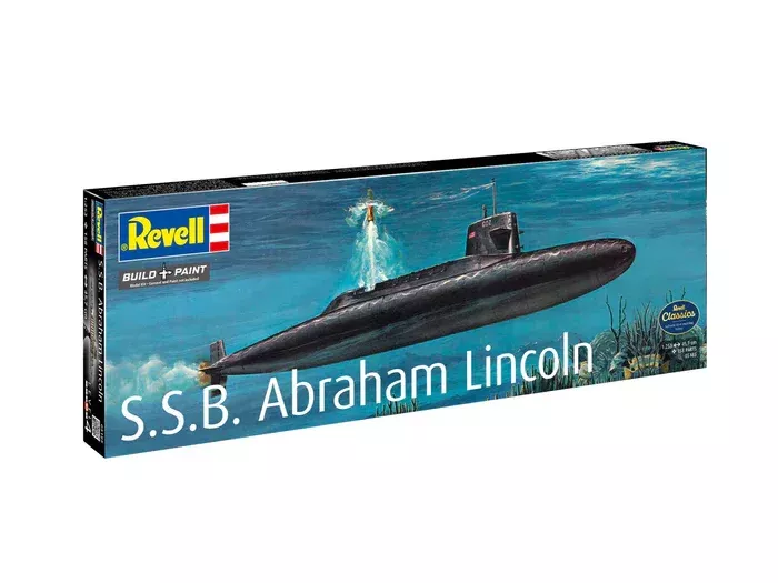 Rev05185 Revell 1/253 SSB Abraham Lincoln Submarine Plastic Model Kit with interior - Image 4